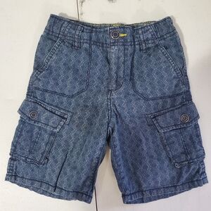 Stylish Blue Patterned Kids Shorts